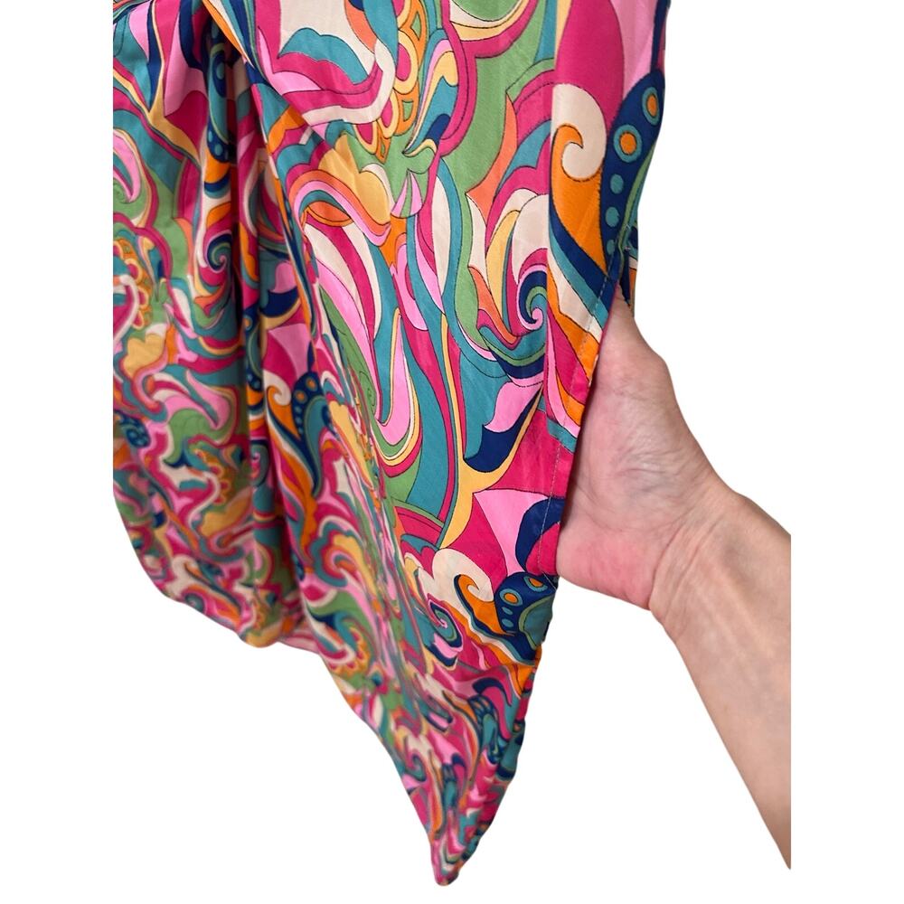 GOLD & SILVER PARIS Psychedelic Swirl Twist Front Dress One Size OS - Picture 8 of 9